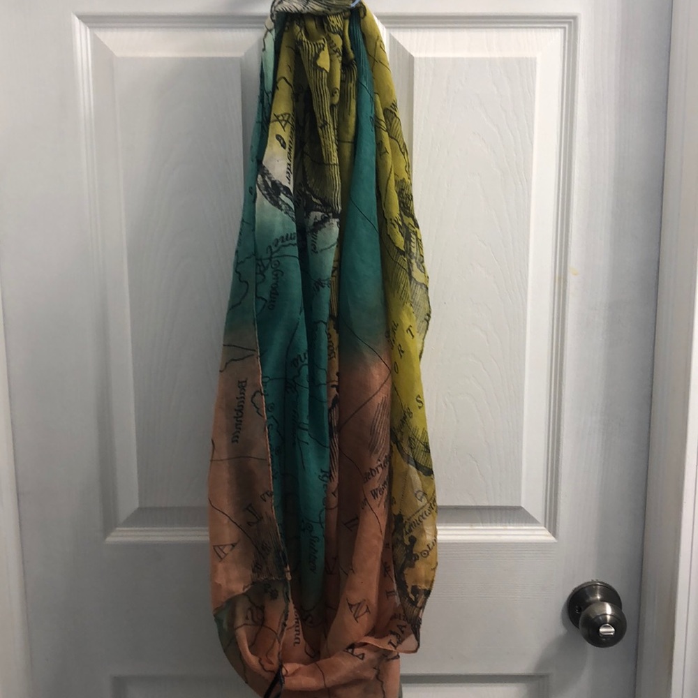 Euro Map Infinity Scarf